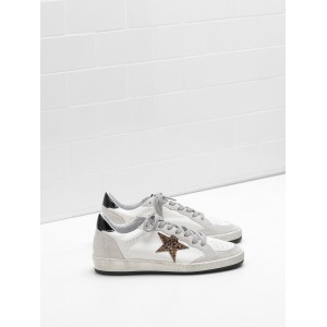 Men Golden Goose GGDB Ball Star In Calf Leather Star Heel Glossy Leather Sneakers