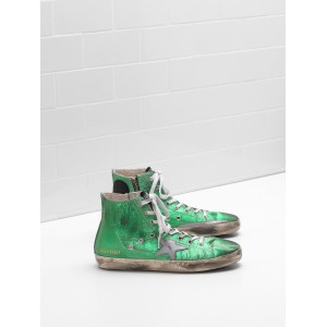 Men Golden Goose GGDB Francy Canvas Star In Laminated Leather Sneakers