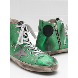Men Golden Goose GGDB Francy Canvas Star In Laminated Leather Sneakers