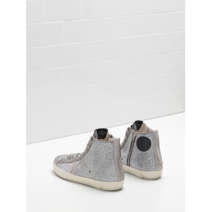 Men Golden Goose GGDB Francy In Glitter Coated Calf Leather Sneakers