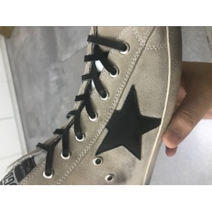 Men Golden Goose GGDB Francy Suede Star And Tongue In Leather Sneakers