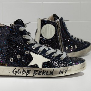 Men Golden Goose GGDB Francy Fabric Glitter Leather Star Sneakers