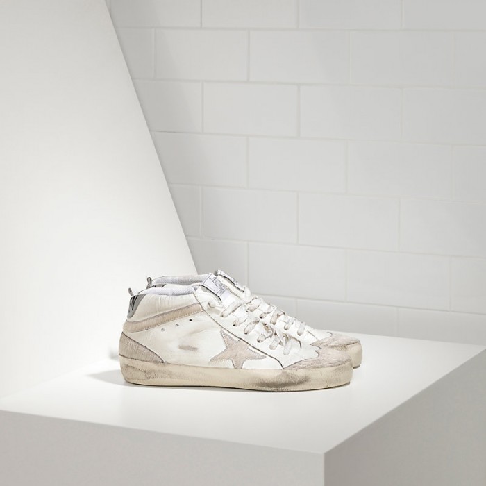 Men Golden Goose GGDB Mid Star Limited Edition Uma In Leather And Star Sneakers