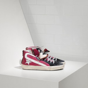 Men Golden Goose GGDB Slide In Cyclamine Leather Sneakers