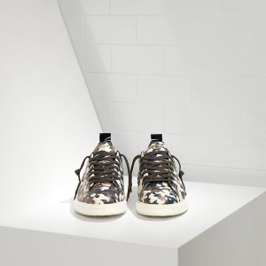 Men Golden Goose GGDB Starter In Calf Leather Camouflage Sneakers