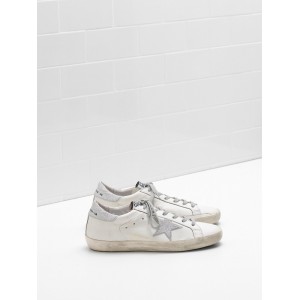 Men Golden Goose GGDB Superstar Leather Star With Glitter Sneakers