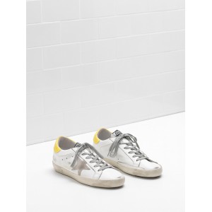 Men Golden Goose GGDB Superstar Leather Suede Star Yellow White Sneakers