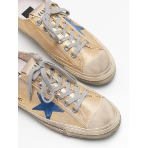 Men Golden Goose GGDB V Star 2 Sneaker In Laminated Cotton Canvas Star Sneakers