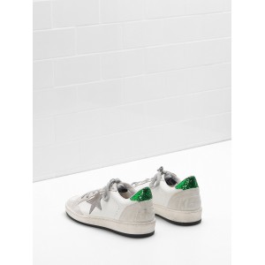 Women Golden Goose GGDB Ball Star In Calf Leather Suede Star Glittery Sneakers