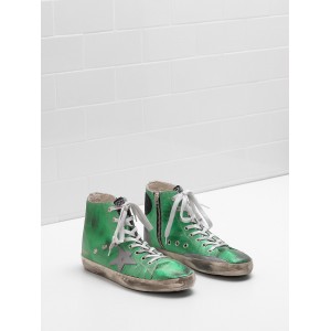 Women Golden Goose GGDB Francy Canvas Star In Laminated Leather Sneakers