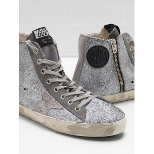 Women Golden Goose GGDB Francy In Glitter Coated Calf Leather Sneakers