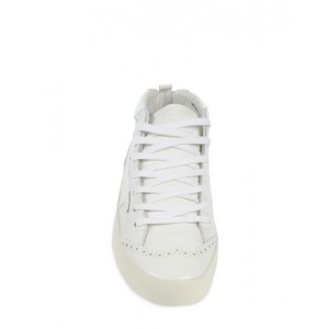 Women Golden Goose GGDB Mid Star In All White Sneakers