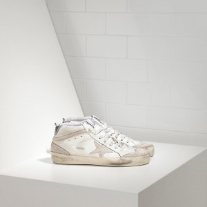 Women Golden Goose GGDB Mid Star Limited Edition Uma In Leather And Star Sneakers
