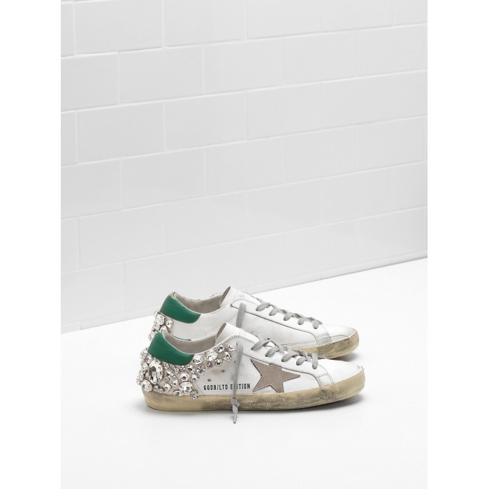 Women Golden Goose GGDB Superstar Limited Edition In White Diamond Sneakers