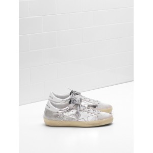 Women Golden Goose GGDB Superstar Laminated Fabric Wrinkled Effect Sneakers