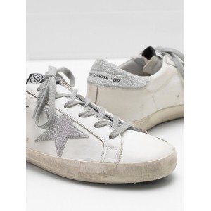 Women Golden Goose GGDB Superstar Leather Star With Glitter Sneakers