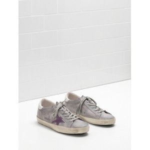 Women Golden Goose GGDB Superstar Leather Suede Lightly Coated In Glitter Sneakers