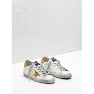 Women Golden Goose GGDB Superstar Leather Suede Yellow Star Sneakers