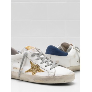 Women Golden Goose GGDB Superstar Upper In Calf Leather Glitter Coated Star Leather Sneakers